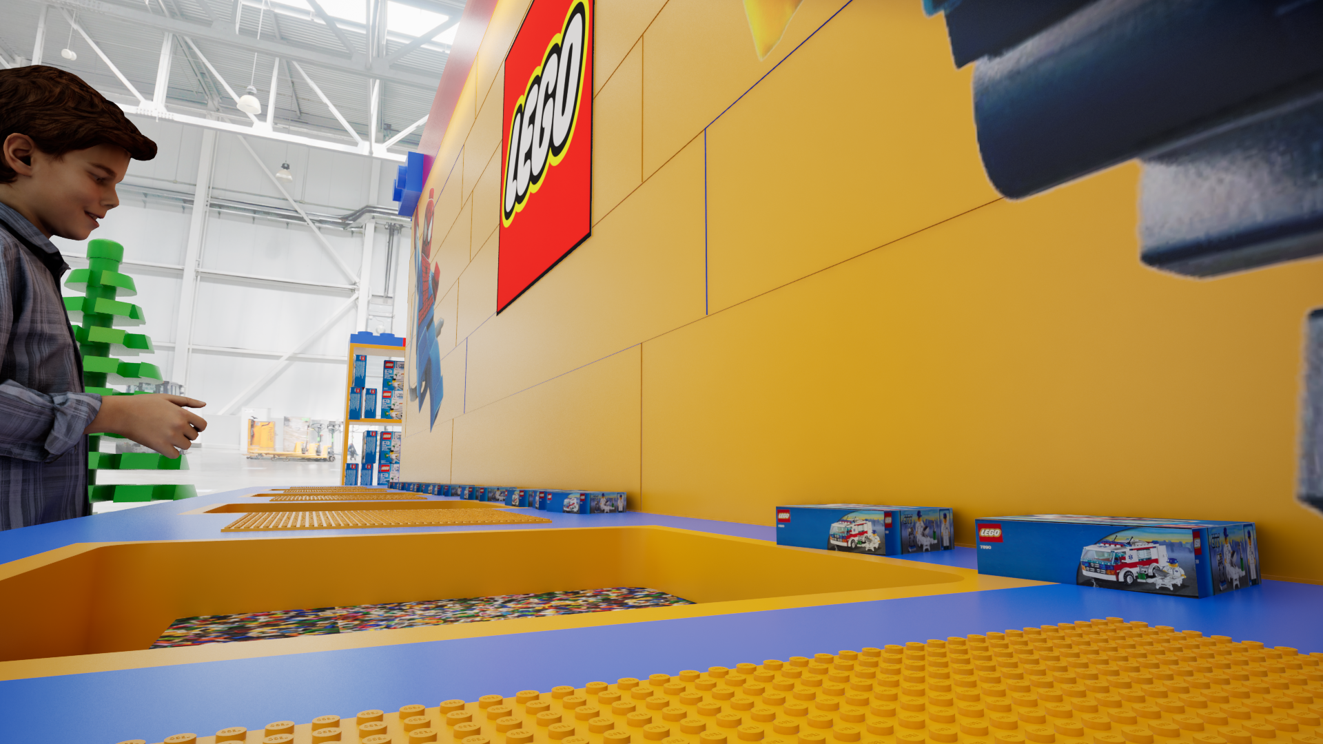 Graphic of a close up of a website depicting an Our Projects page with sample project names and dates.