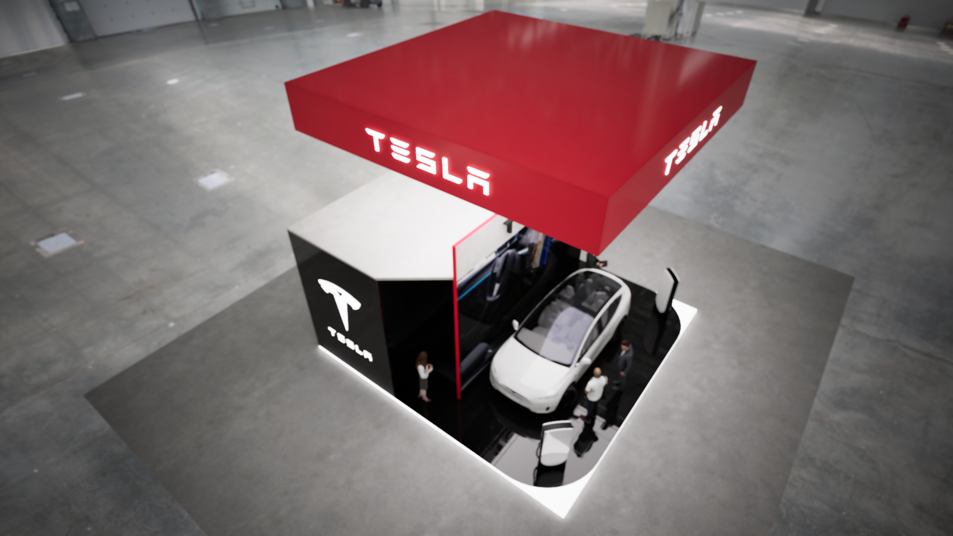 Graphic of a typography specimen showing the alphabet and numerals on top of a dark gray background.