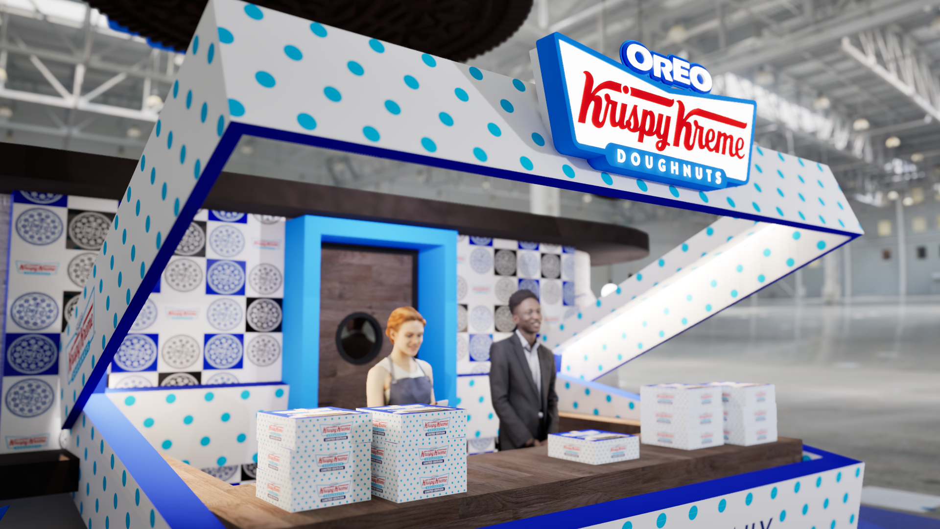 Stationery design of letterhead and business cards for the company Anders on top of a blurred photo of a house interior.