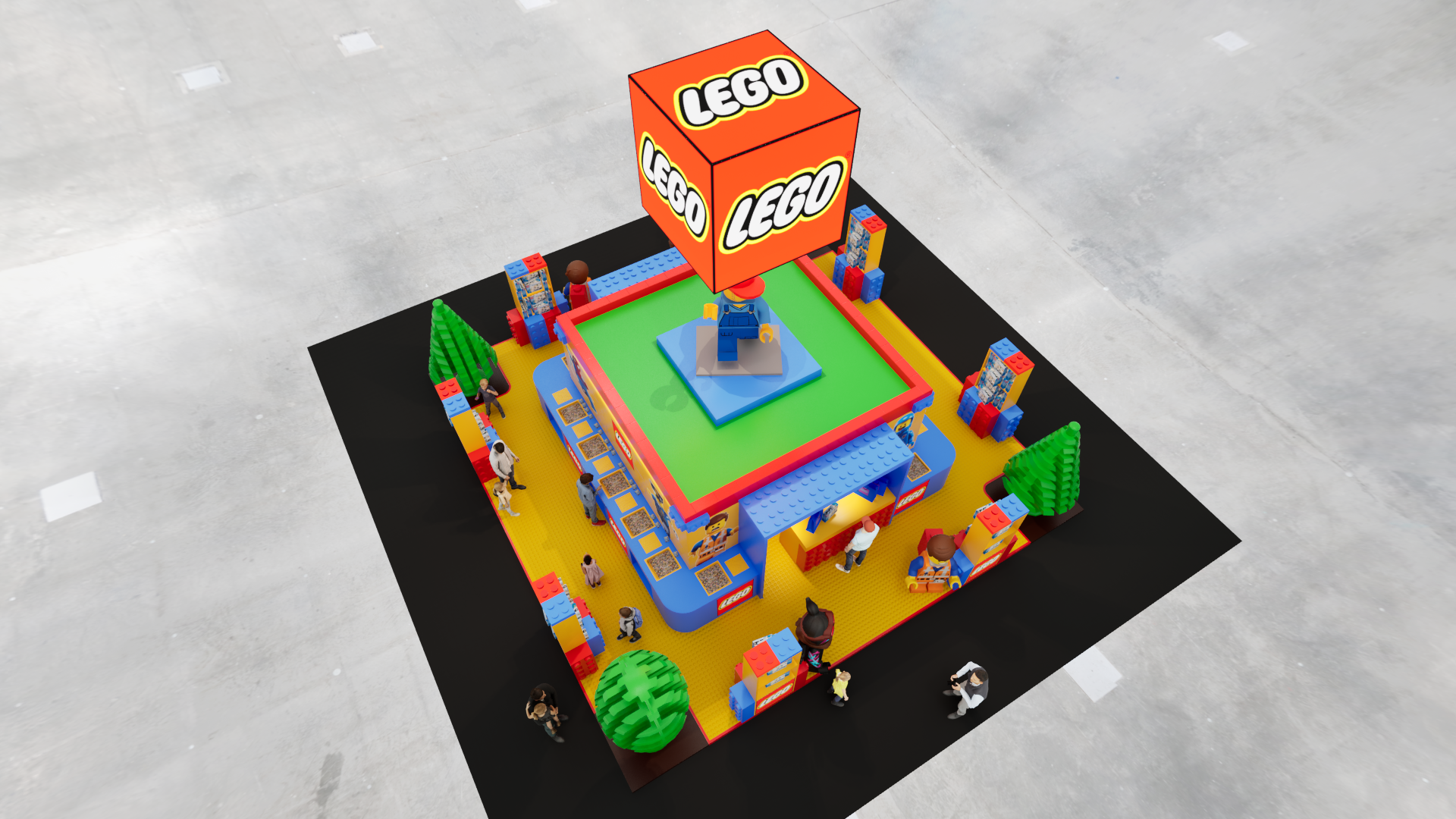 Graphic depicting a color palette of Stone Brown, Dark Navy, Beige, and Cream White along with corresponding hex color codes.