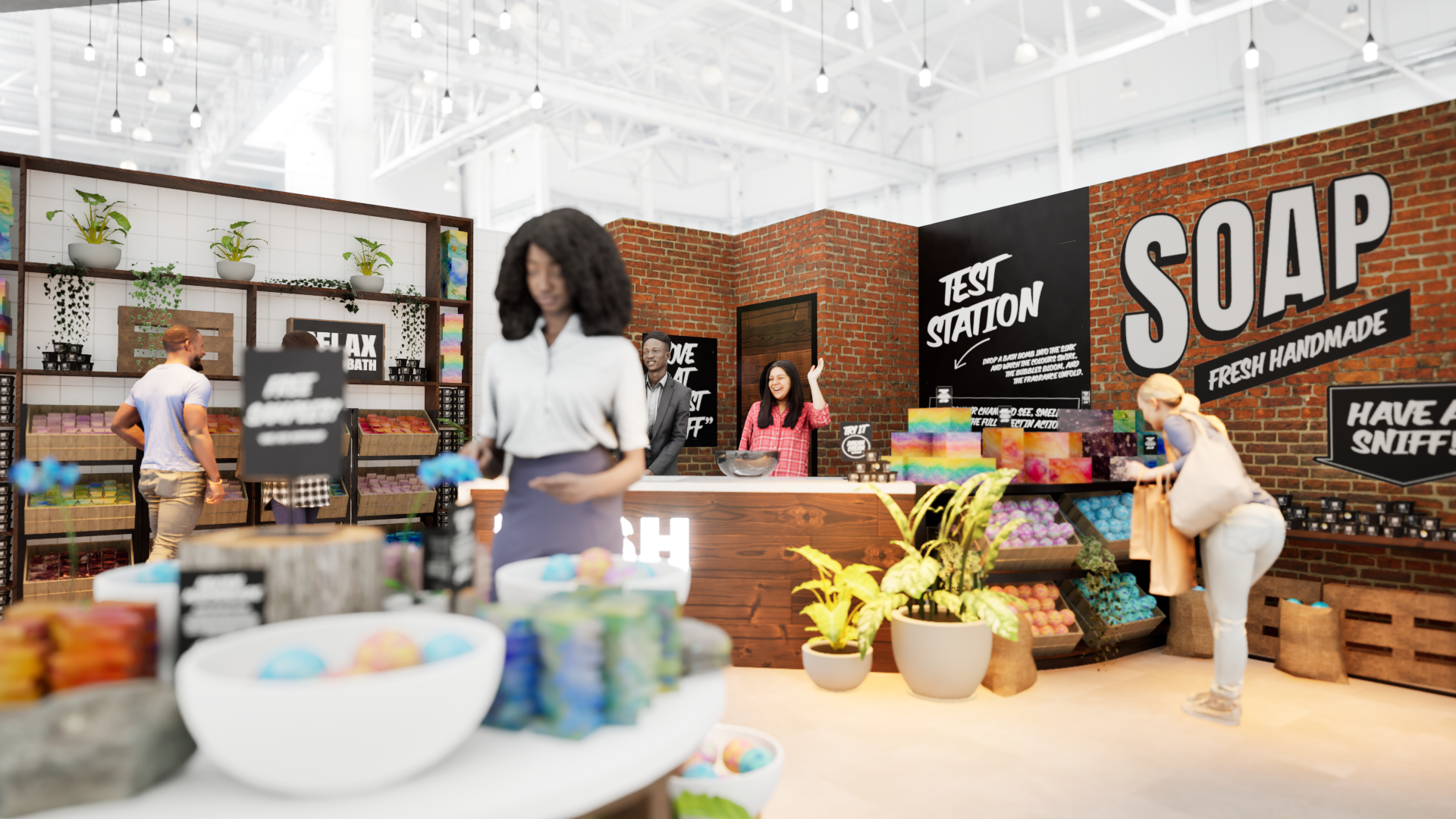 Graphic of a typography specimen showing the alphabet and numerals on top of a dark gray background.