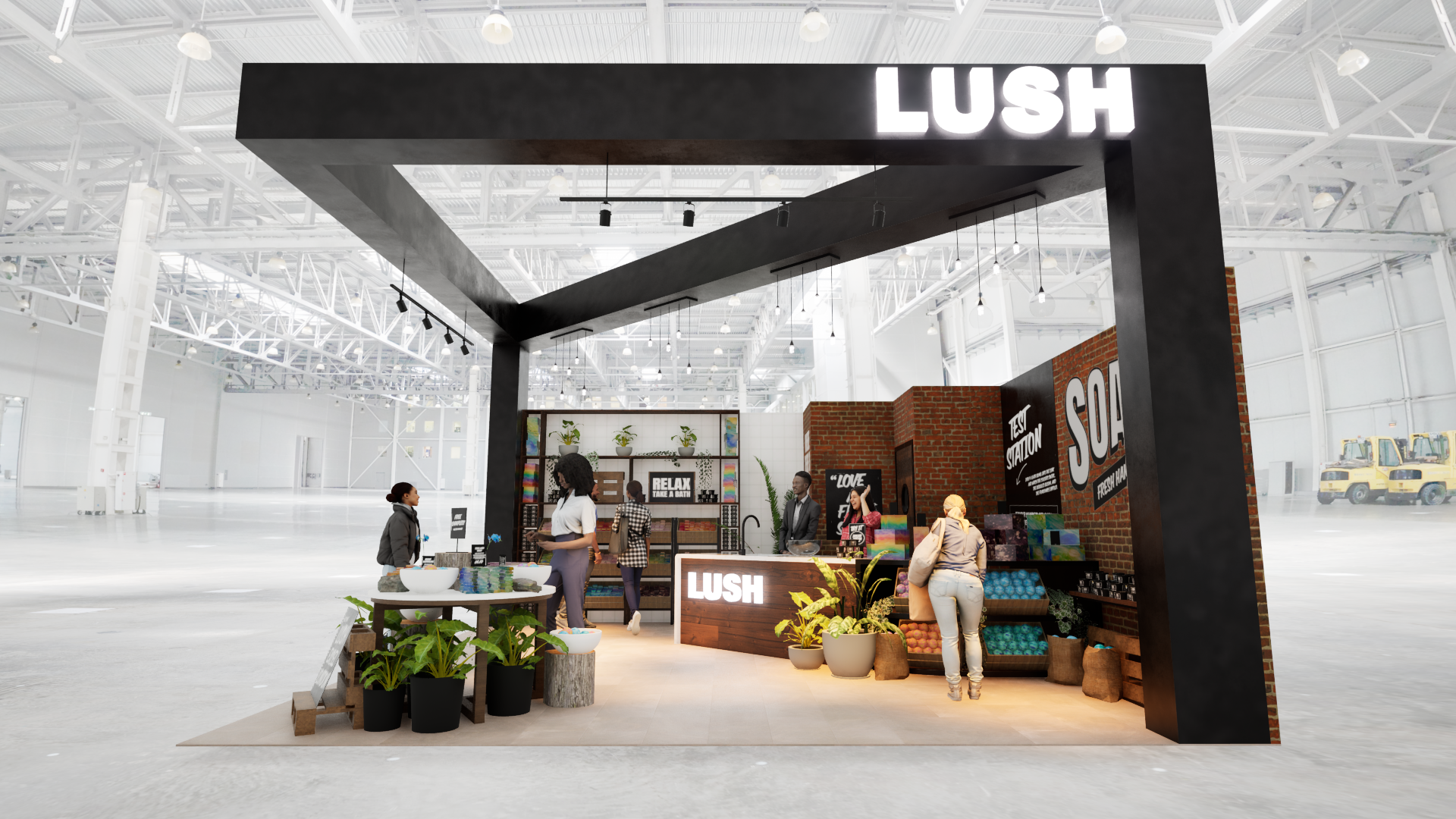 Graphic of a close up of a website depicting an Our Projects page with sample project names and dates.